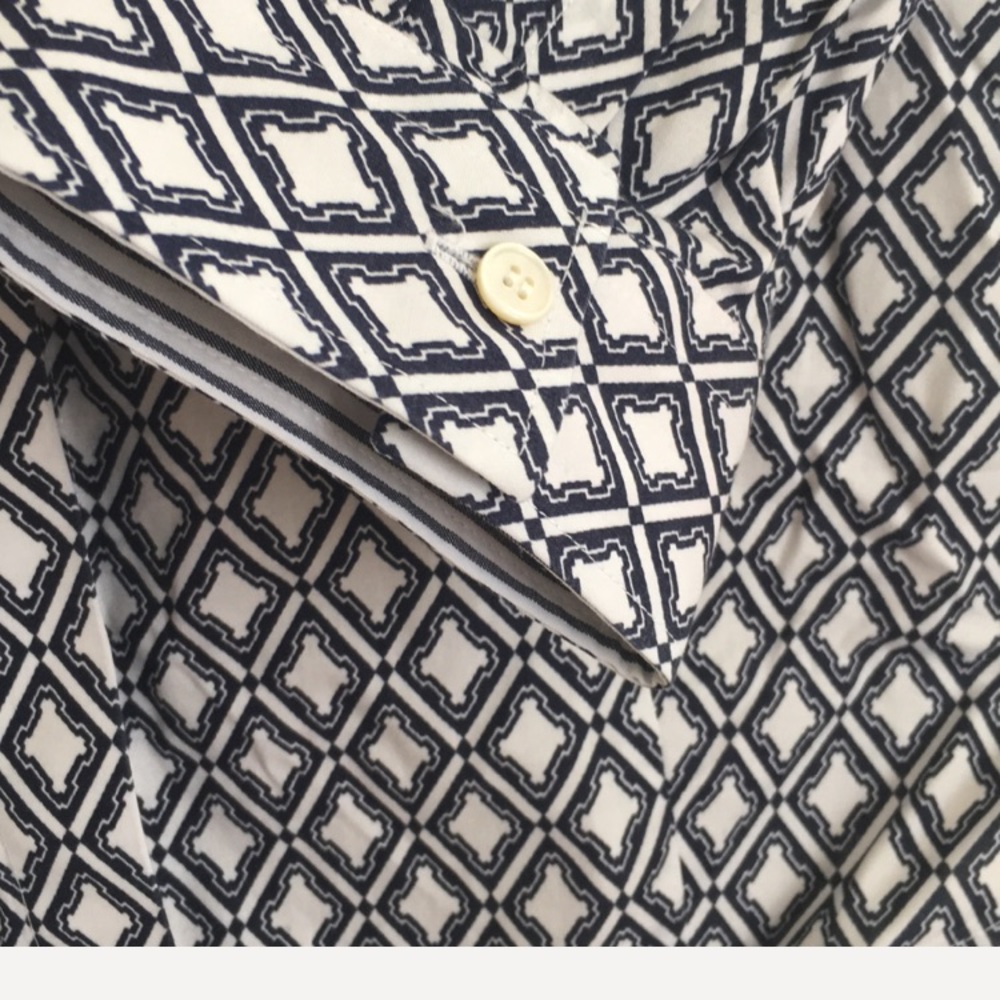 Talbot's Wrinkle Resistant Print Button Down Top - image 4